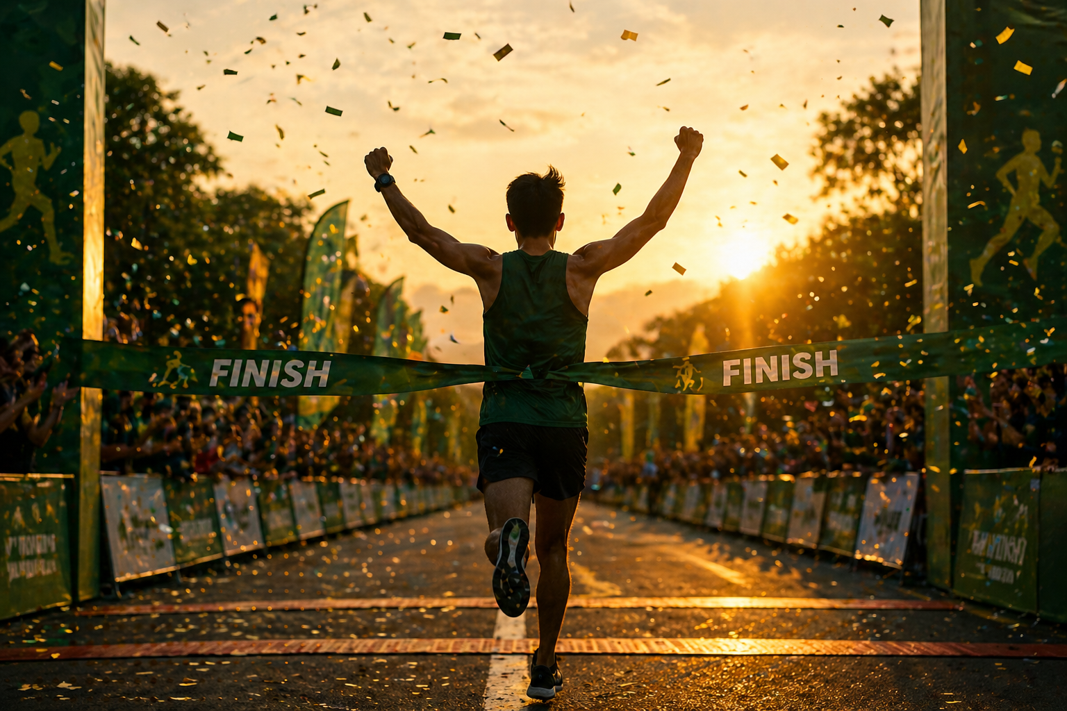 Marathon finish